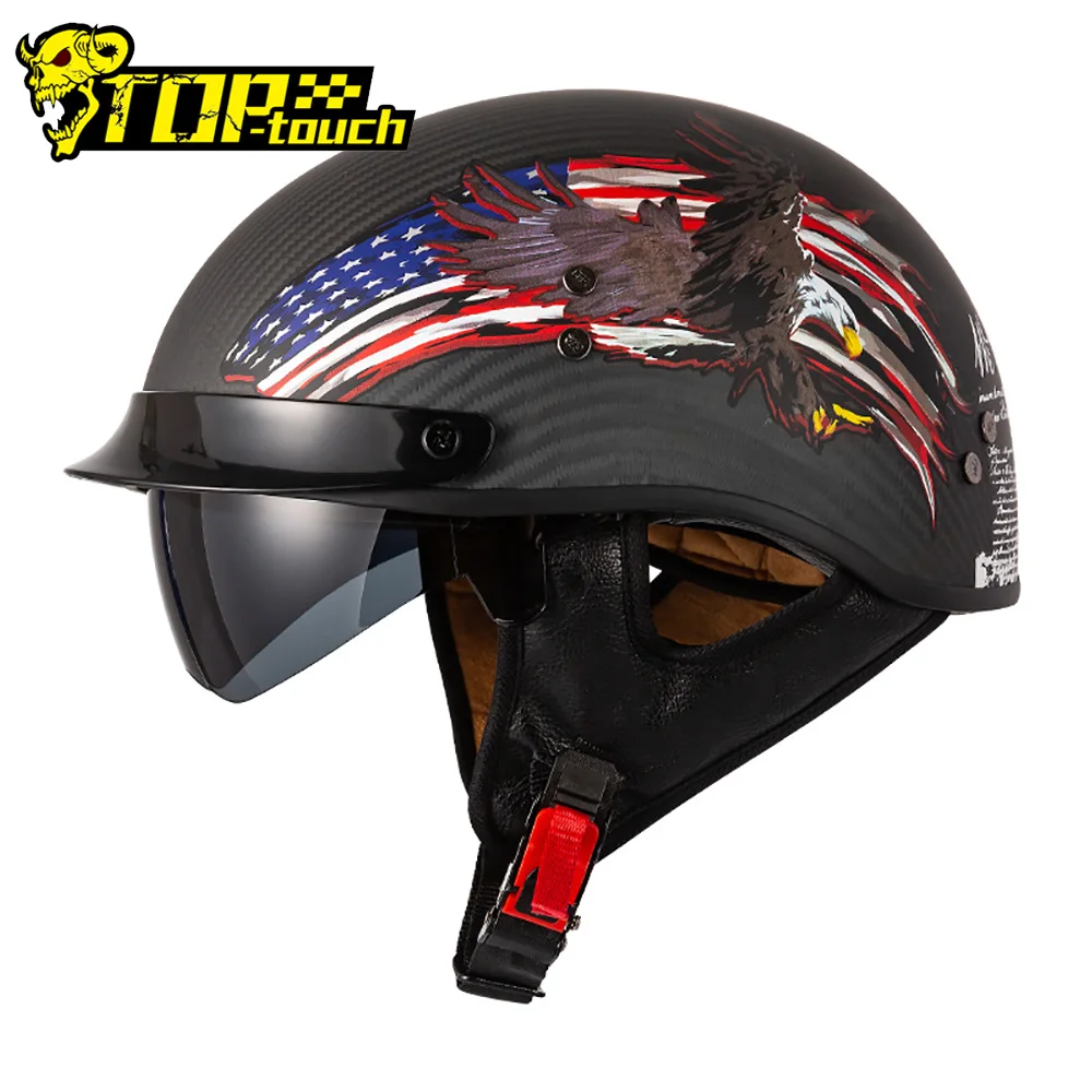 

Motorcycle Helmet Open Face Racing Half Helmet Summer Safety Motorbike Sport Helmet Cycling Riding Reinforced Capacete Motocross