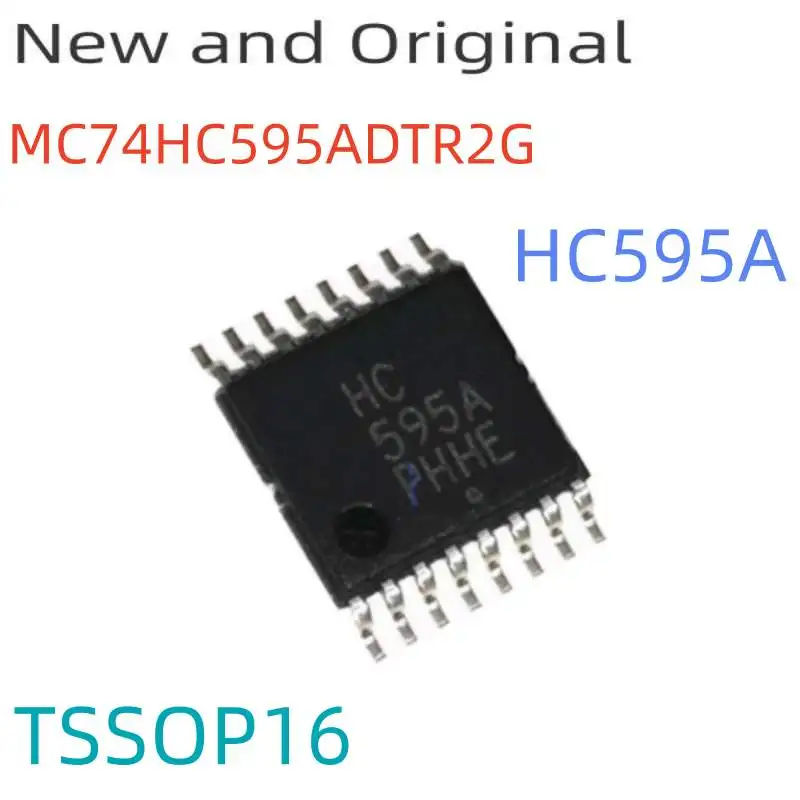 Mc74Hc595Adtr2G Hc595A Tssop16 8-Bit Serial-Input/Serial or Parallel-Output Shift Register with Latched 3-State Outputs