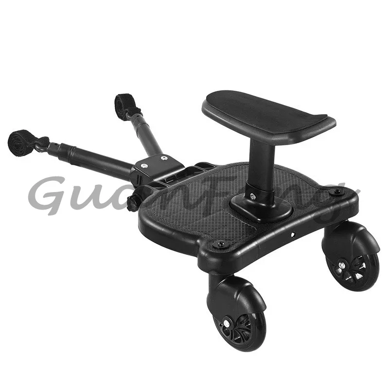 2-in-1 Rear Mounted Assisted Pedal for Stroller Kids Walking Travel Helper