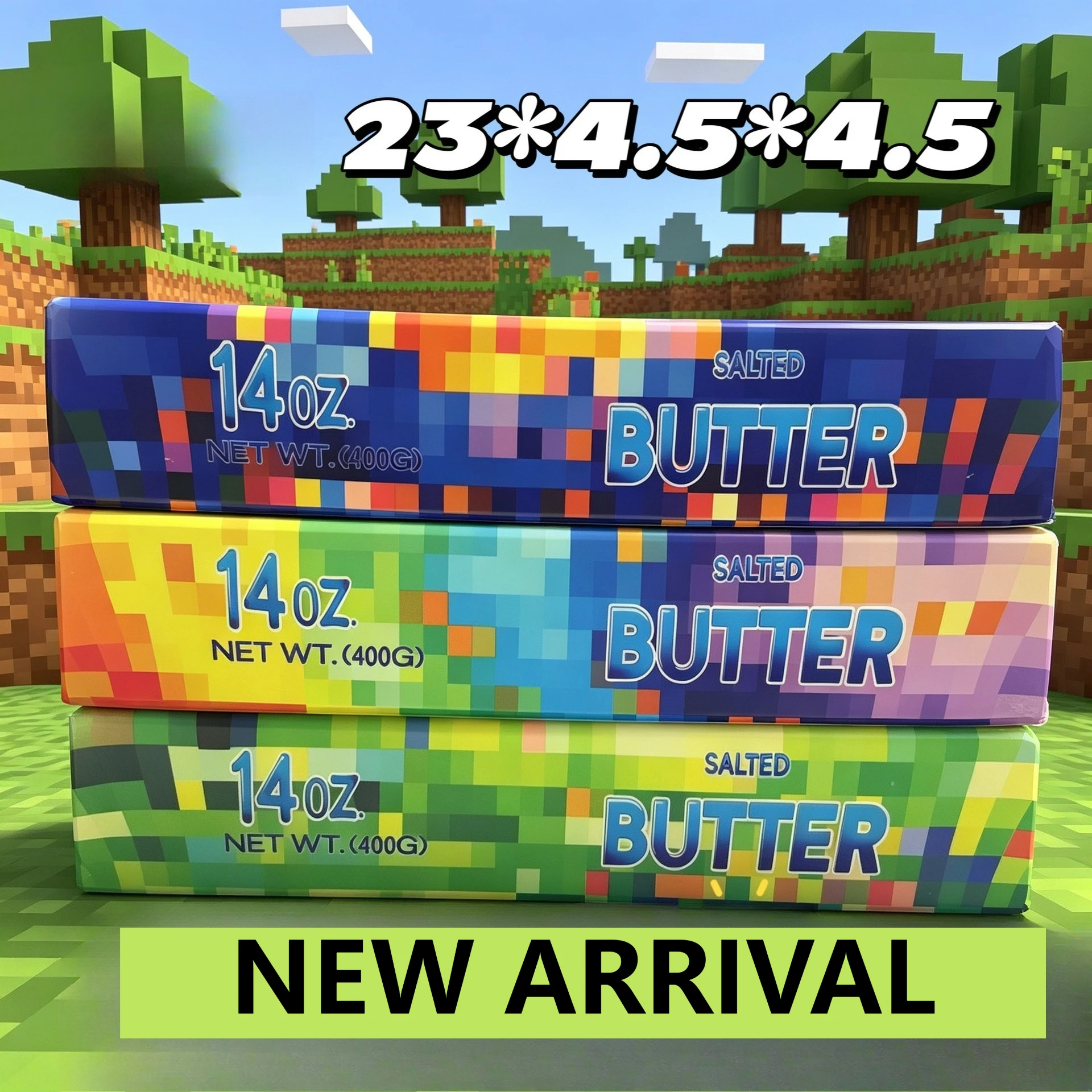 23cm/9,05 Zoll Spiel-Szenerie Squishy Super Großer Butterstab Langsam Aufsteigendes Fidget-Spielzeug Riesige Butterstäbe Feuchtigkeitsspendendes Quetschspielzeug Autismus-Geschenke