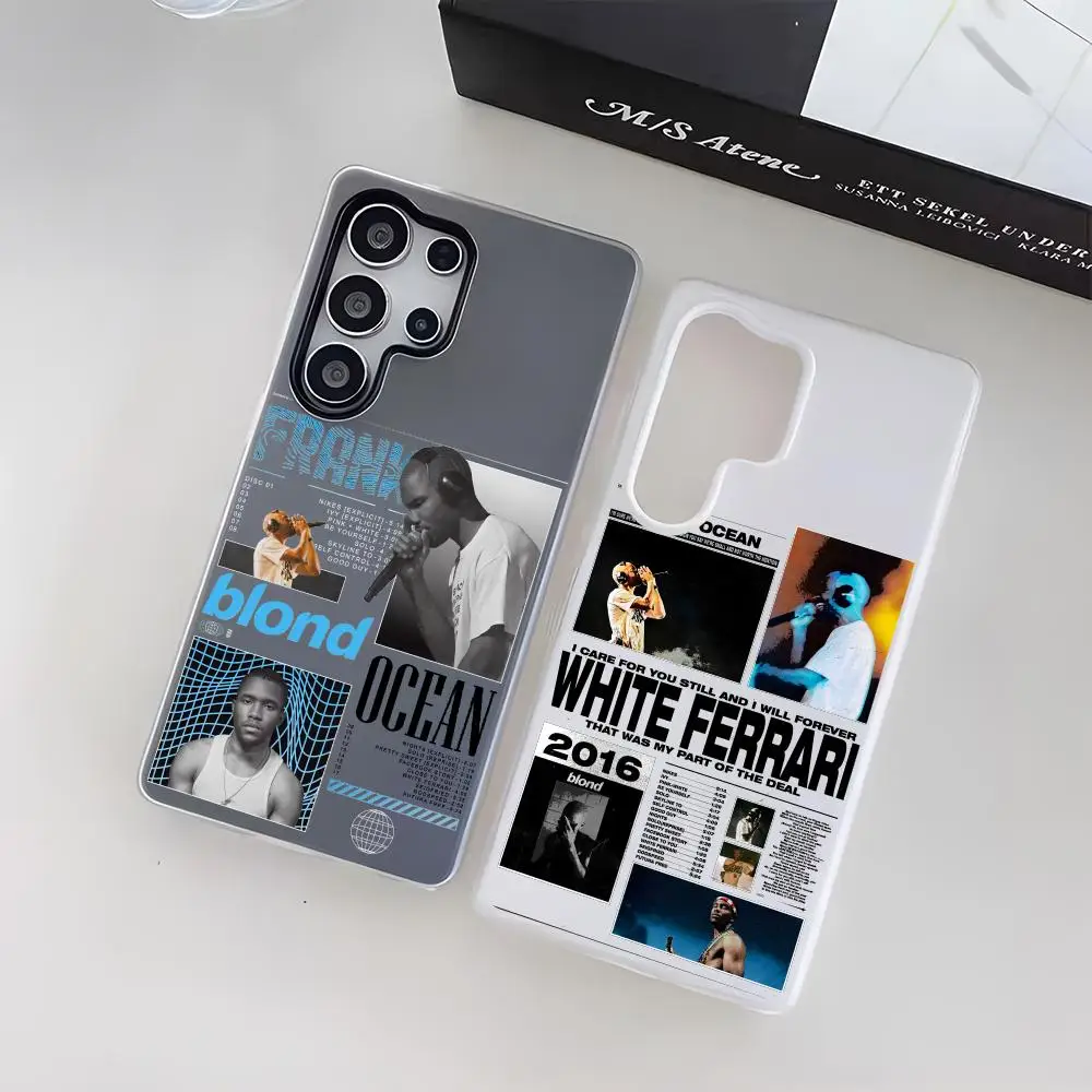 

F-Frank Ocean Singer Music Phone Case For Samsung Galaxy S25 S24 S23 Ultra, Jelly Clear Case Soft TPU Anti-drop Protection
