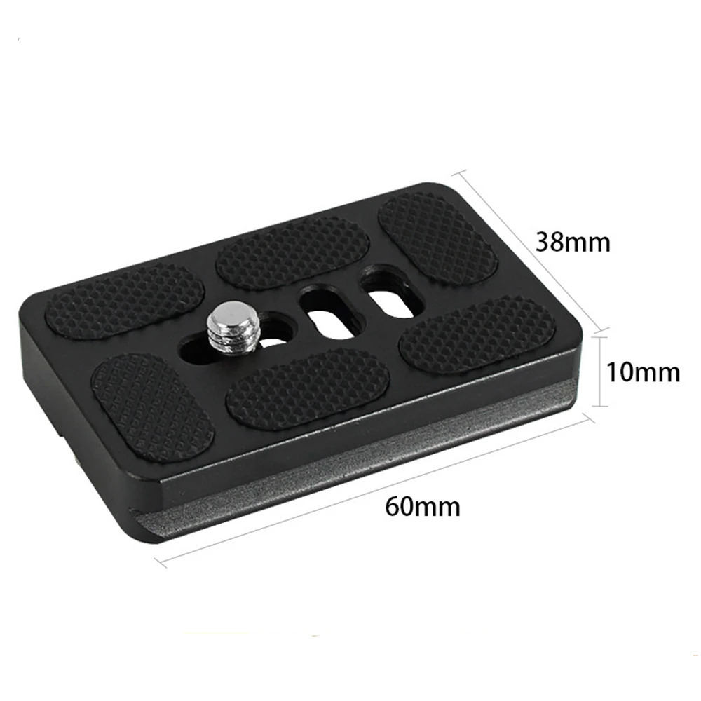 38MM Universal Aluminum Alloy Quick Release Plate Tripod Mount Adapter with 1/4 Screw for Benro Arca Swiss Ball Head and Camera