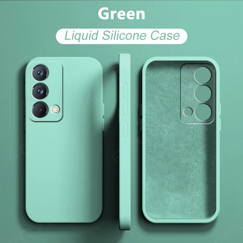 20 Colors Original Liquid Silicone Case for realme GT Master Edition GTMASTER GT ME Global Version Phone Case SQUARE Full Cover