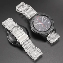 Transparent strap for Samsung Galaxy watch 6-4/classic/3/5/pro/Active 2 Glacier 20mm/22mm bracelet huawei gt 4-3-pro-2-2e-band