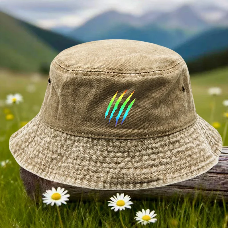 1pc Men'S Vintage Washed Water Old Fisherman Hat, Ideal Hat for Outdoor Activities, Unisex Dad Hat, Fishing Hat 5