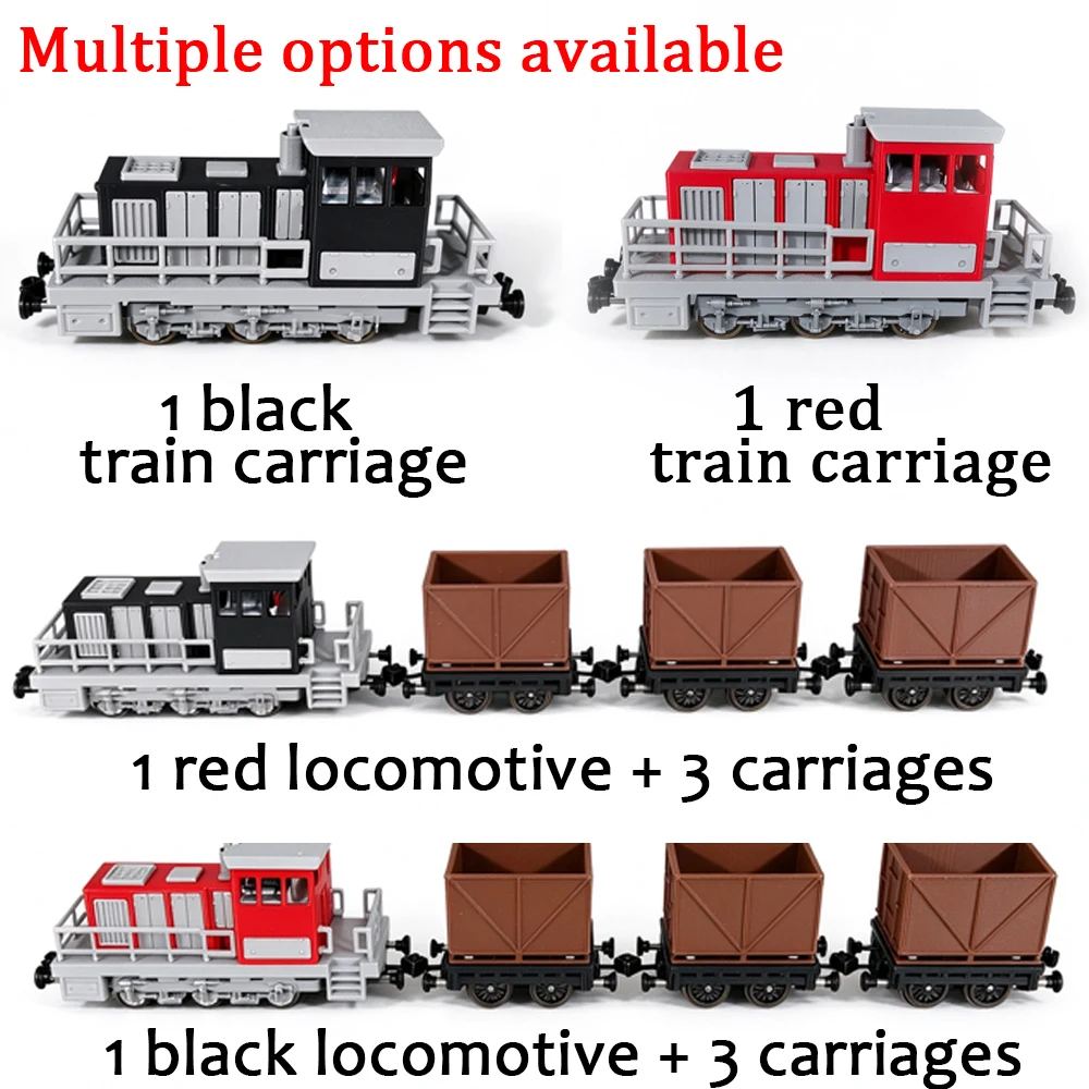 HO Scale 1/87 Train Model Locomotive Shunting Engine Handmade Mining Wagon Set Multiple Styles Available Adult Toy  Gift