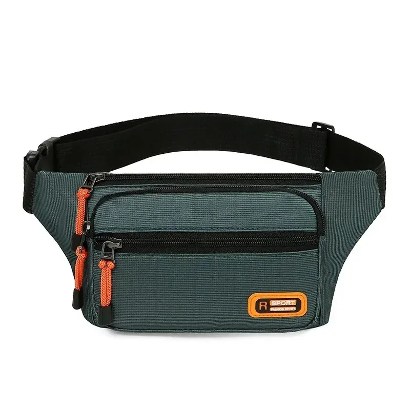 

Nylon Men Waist Bag Large-capacity Waterproof Sports Mobile Phone Bag Outdoor Travel Anti-theft Business Cashier Wallet