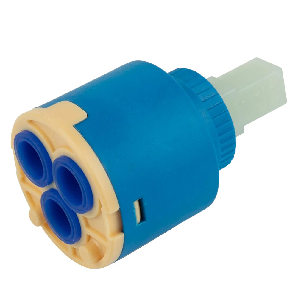 Lever Tap Mixer Spool 40/35mm Basin Repair Ceramic Disc Cartridge Kitchen Home Furnishings Blue Ceramic+Plastic