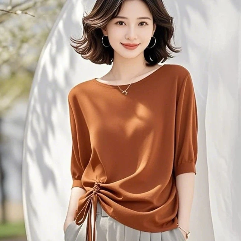 Summer Pant Sets Fashion 2PCS Outfits Women Short Sleeve t-shirt  Trousers Suits Bohemian style Sets
