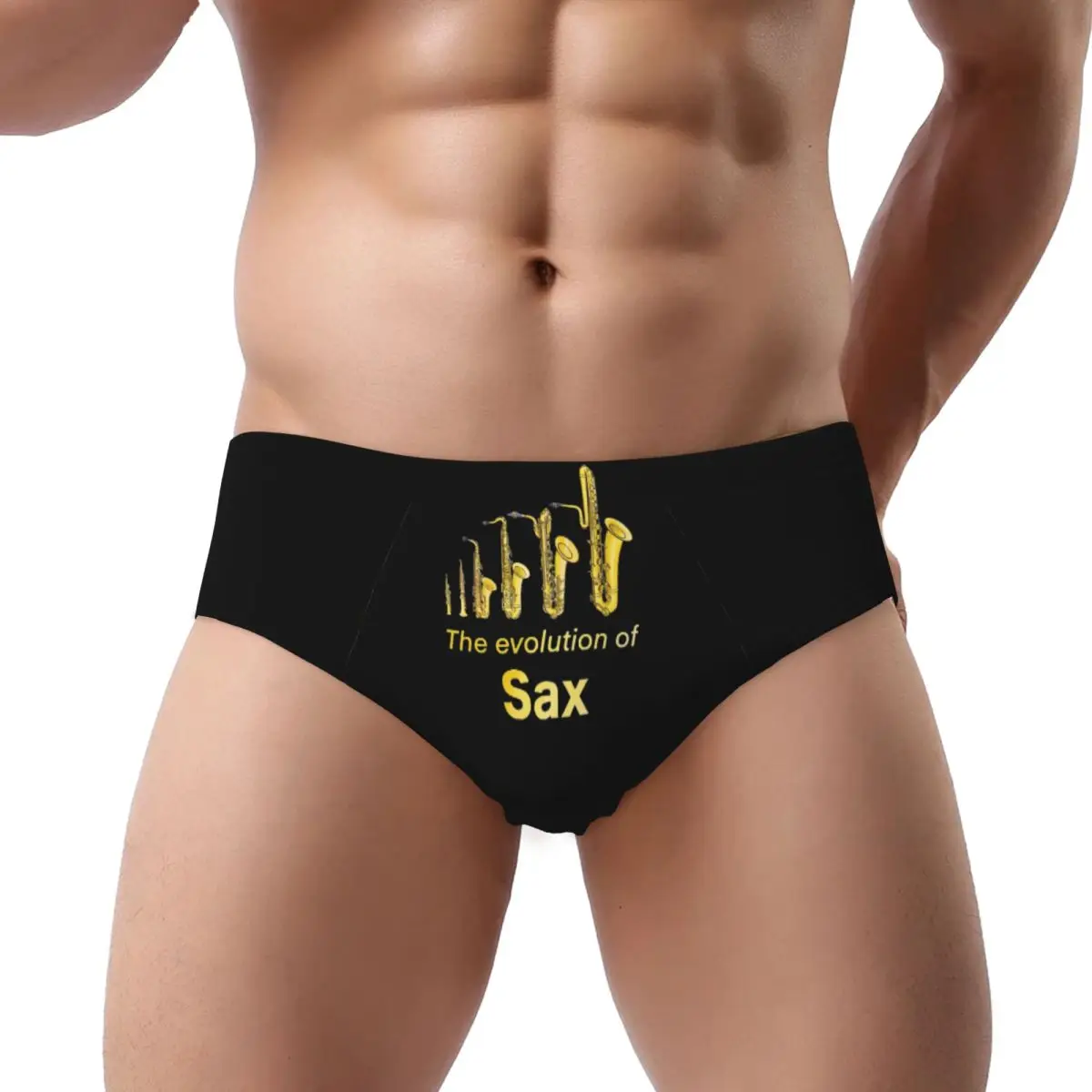 

Saxophone Player - Music Art Girls Y2k Graphic Men's Triangle Panties Comfortable Short Underwear for Homme Man Boyfriend Gift