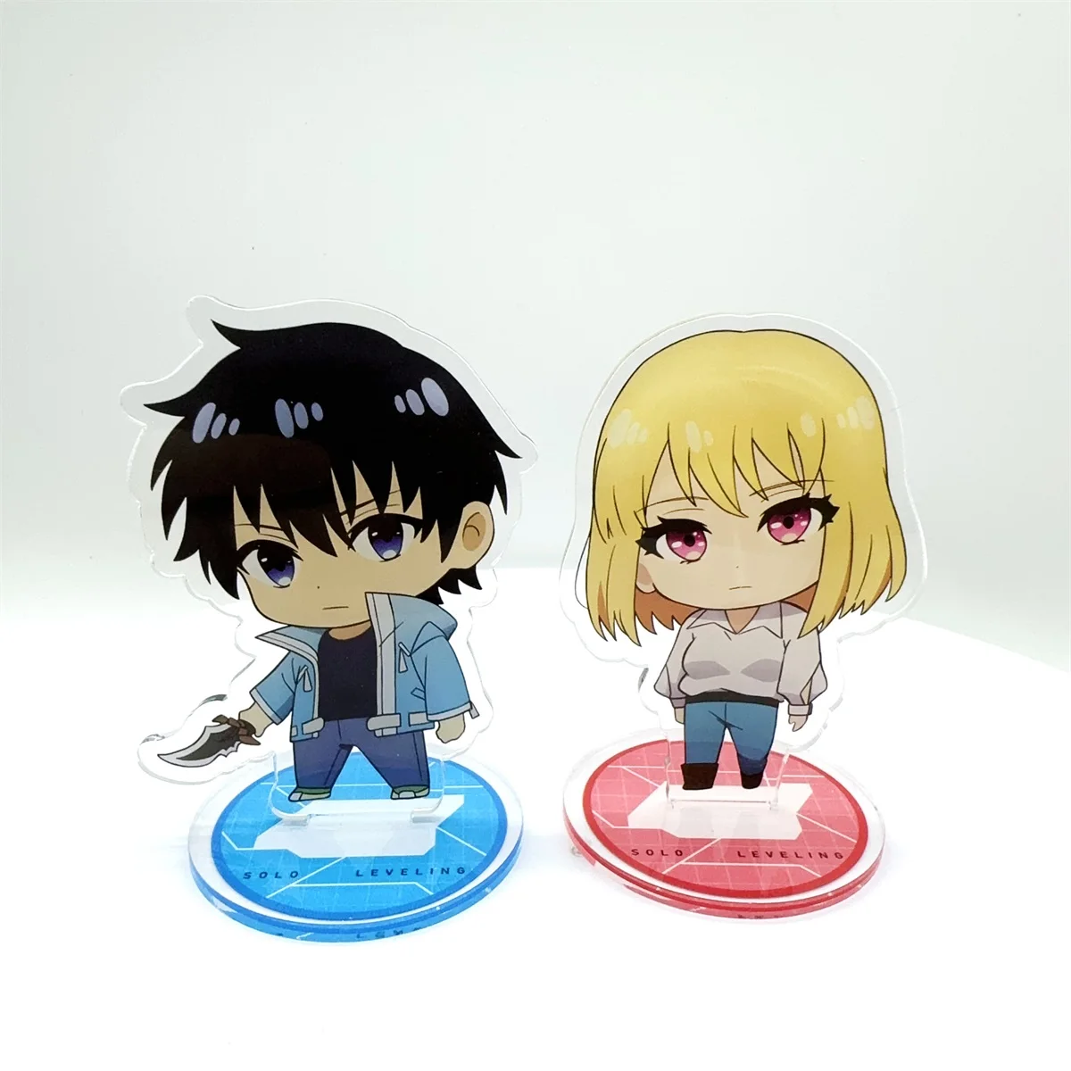 Solo Leveling Anime Figure Acrylic Stand Sung Jin-Woo Shin Mogami Model Plate 1pc Desk Decor Standing Sign Game Gift Keychain