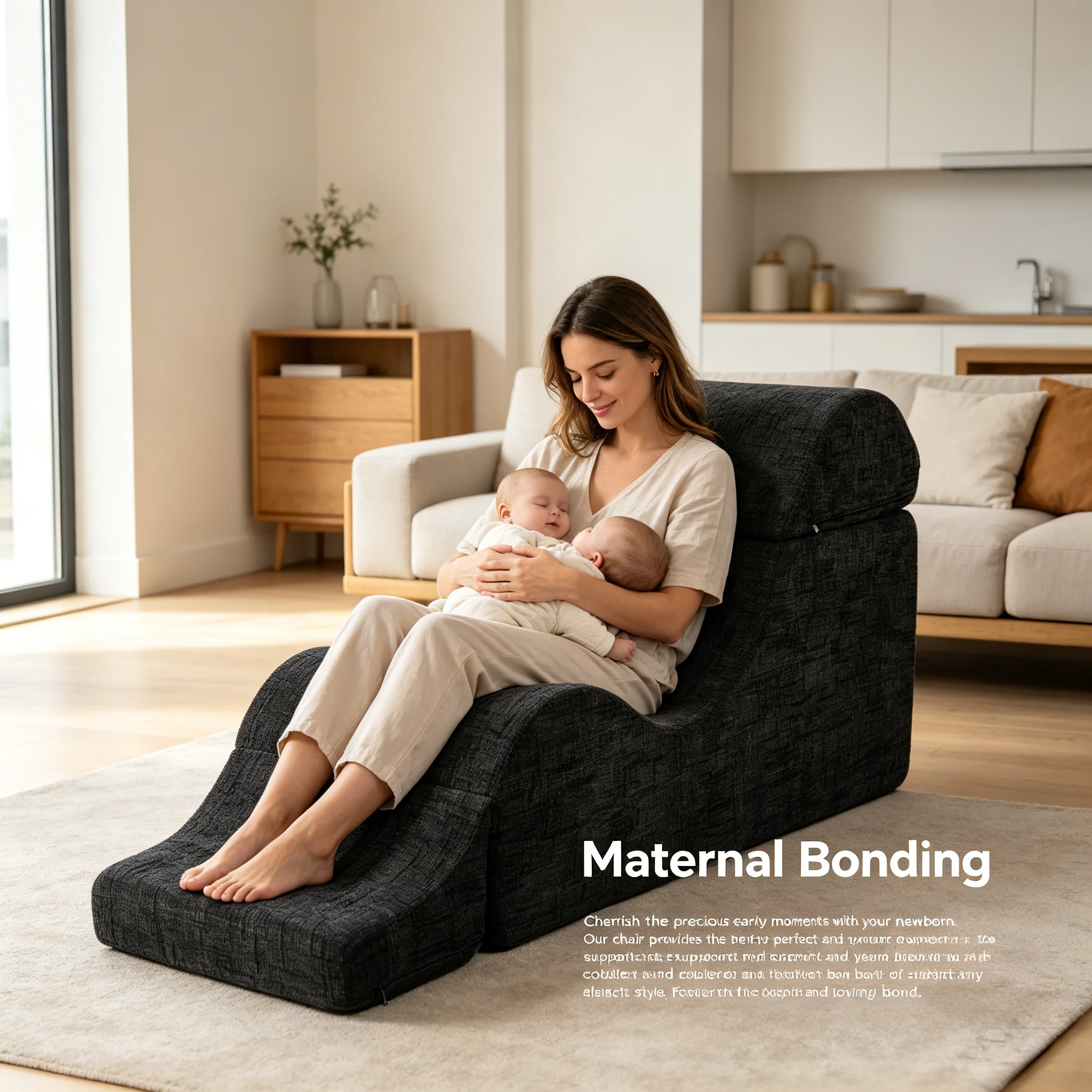 Modern Multifunctional Couple Seat Yoga Chair Wave Sofa S-Shaped Hotel Chaise Longue Fabric For Compression Ready Living Room