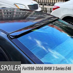 For 1998-2006 BMW 3 Series E46 ABS Black Carbon Rear Window Roof Car Spoiler Wings Tuning Exterior Accessories