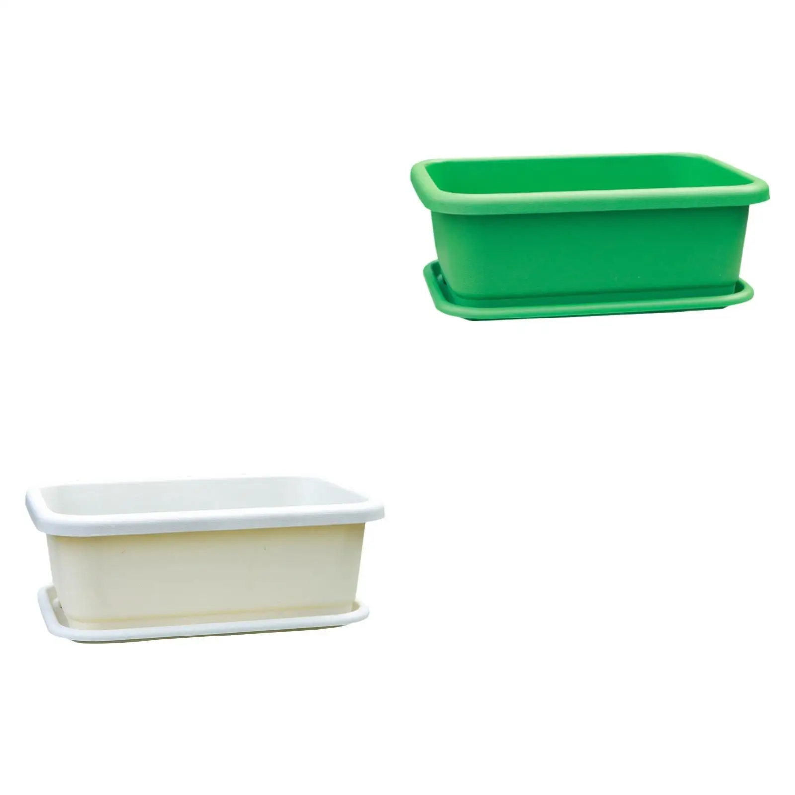 Plant Box with Tray Vegetable Planter Container for Yard Indoor Outdoor Home