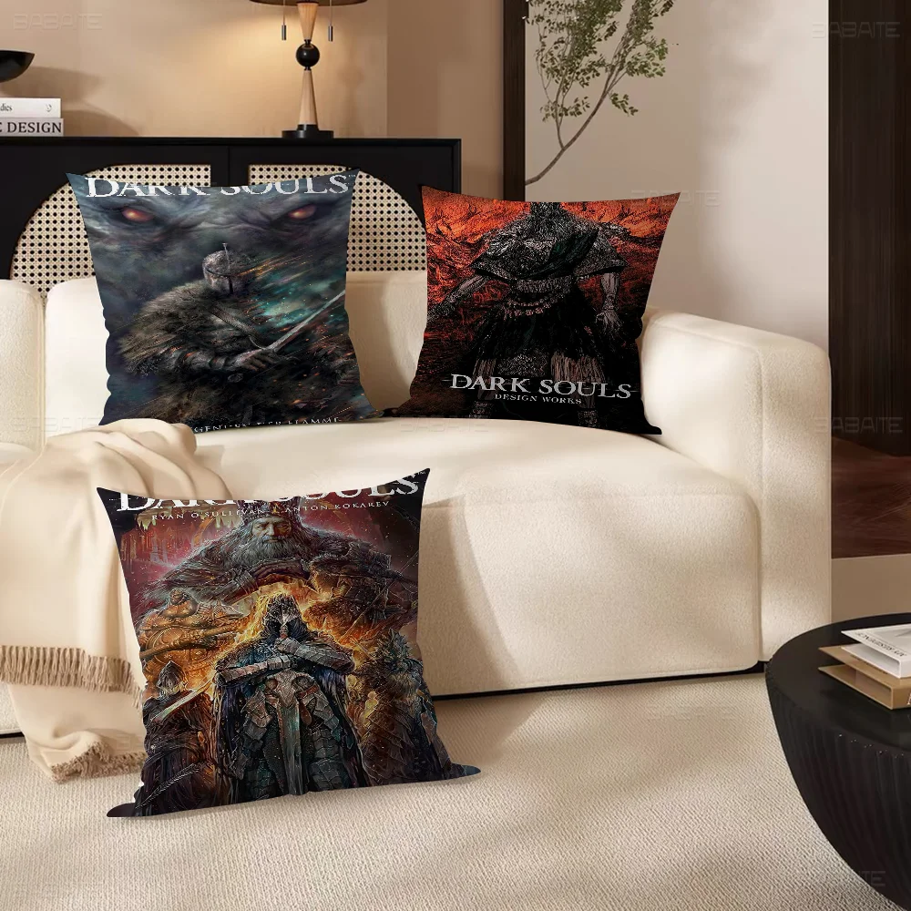 Dark Souls Stitch Lucky Dragon Pillow Cover Sofa Cushion Cover Home Room Decoration Children Gift