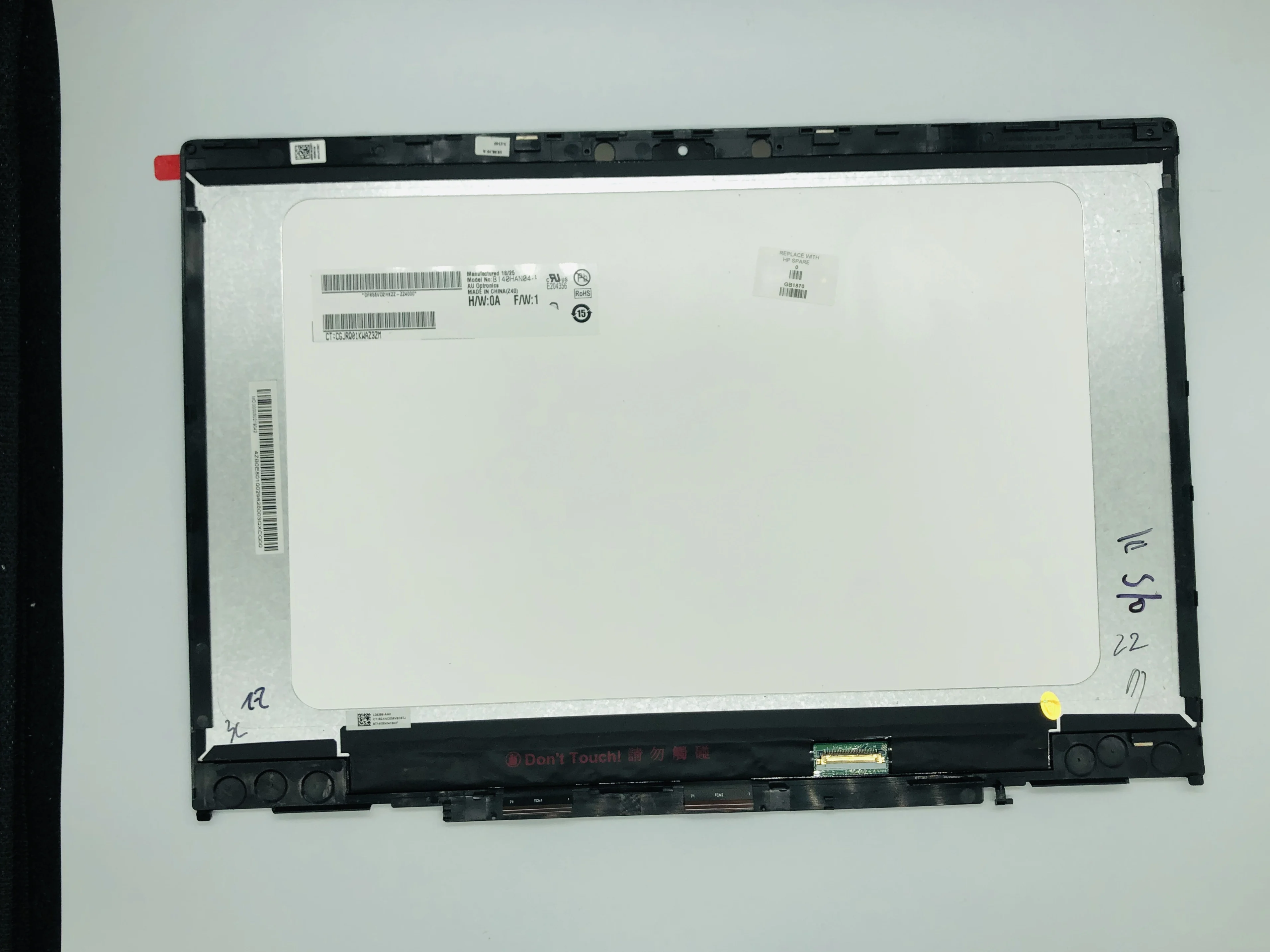 lcd touch screen para hp pavilion laptops montagem digitador com frame x360 14 cd0009 14 polegadas 19201080 01