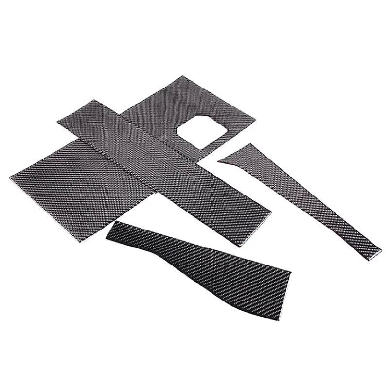 Adesivo de painel de caixa de armazenamento de driver bb-co, adesivo de painel de caixa de armazenamento macio de fibra de carbono real para 2022-2023 toyota