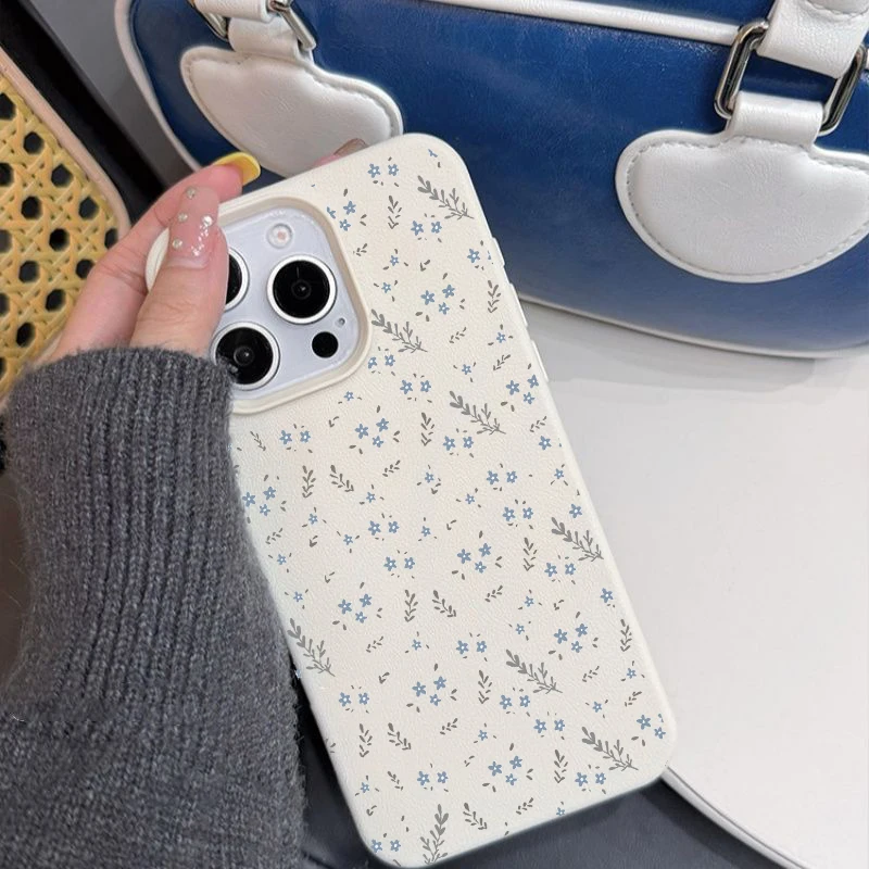 Flower Leather Case For Samsung Galaxy A57 A37 A27 A55 A36 A26 A16 A07 A06 A54 A35 A15 A25 A14 A33 A53 A23 A24 A52 A05 A05S A04