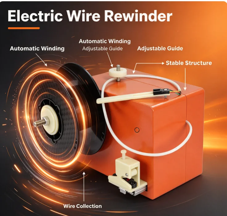 Desktop 3D Printer Filament Winder Spooler 1.75mm Filament Rewinding Machine 3D Printing Accessory Partner High Quality