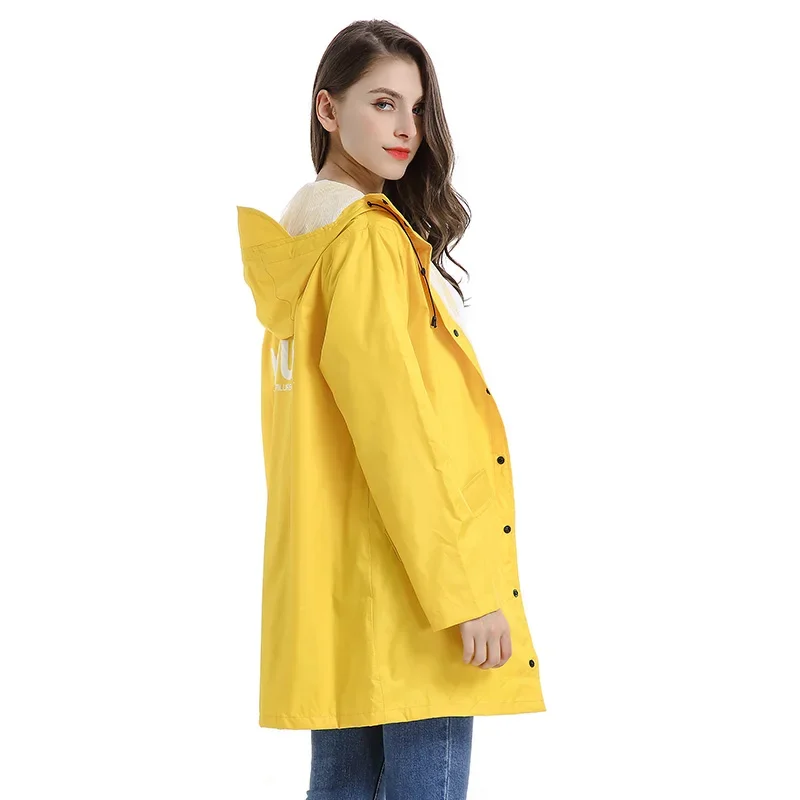 Yellow Long Raincoat Adult Outdoor Coat Travel Hiking Rain Coat Windbreaker Waterproof Rain Poncho Thicken Capa De Chuva Gift