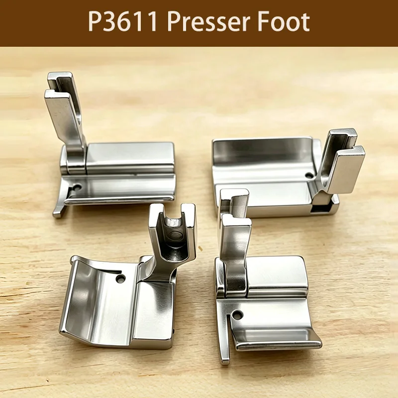 P3611 Presser Foot Wide Hemmer Foot All Steel Universal for Industrial Single Needle Lockstitch Sewing Machine Parts Accessories