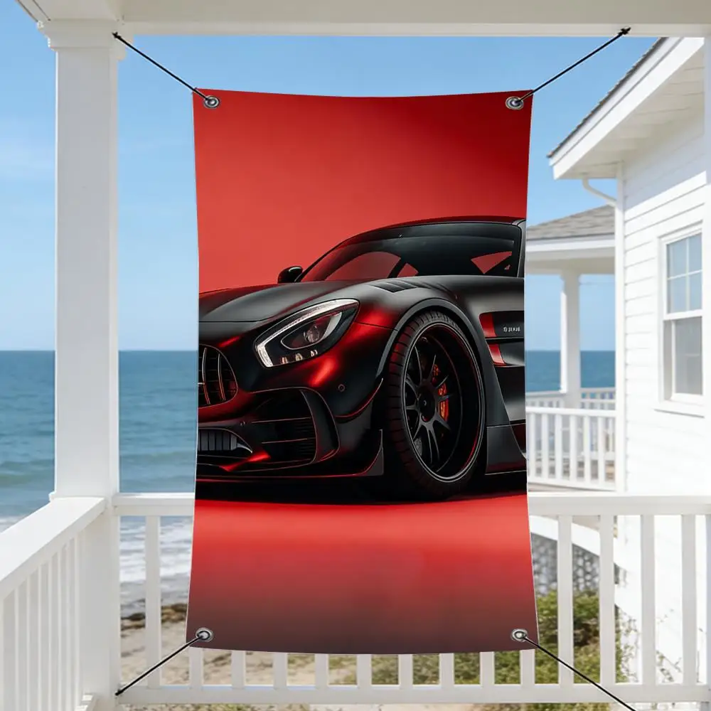 Vehicle C-Car Flags Cozy Home Flag 4 Grommets Anti-Wrinkle Waterproo  Indoor