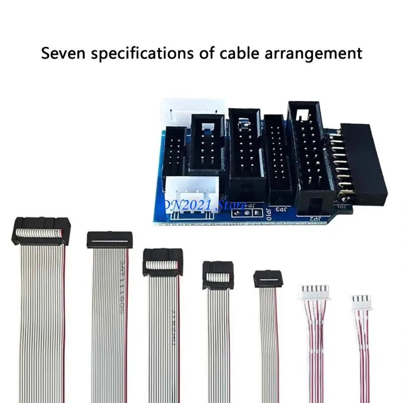 

F3KE MultiProtocol JTAG SWD Converter Board With 7Cables for JTAG V 8 V 9 Development