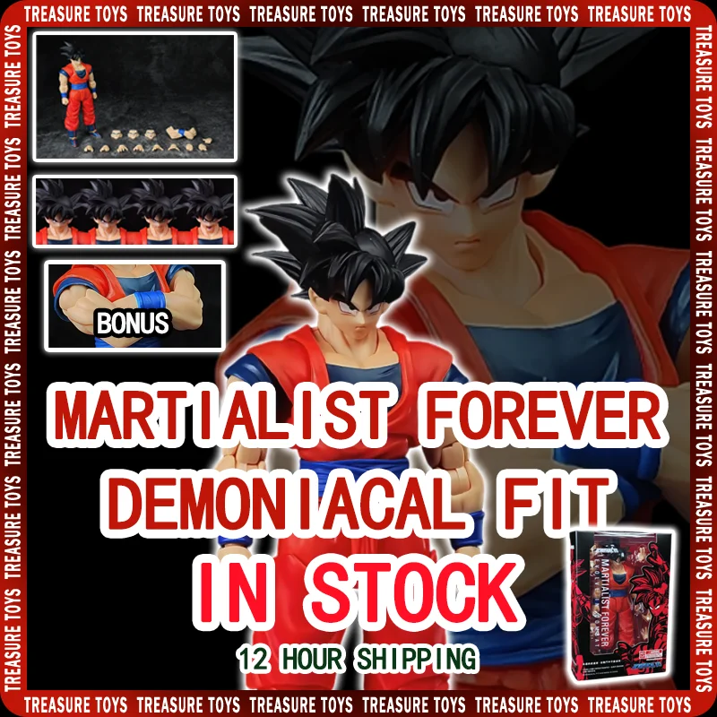 EN STOCK Demoniacal Fit Son Goku Figure Dragon Ball Super Saiyan Son Goku Martialist Forever Anime Action Figure Model Toys Gift