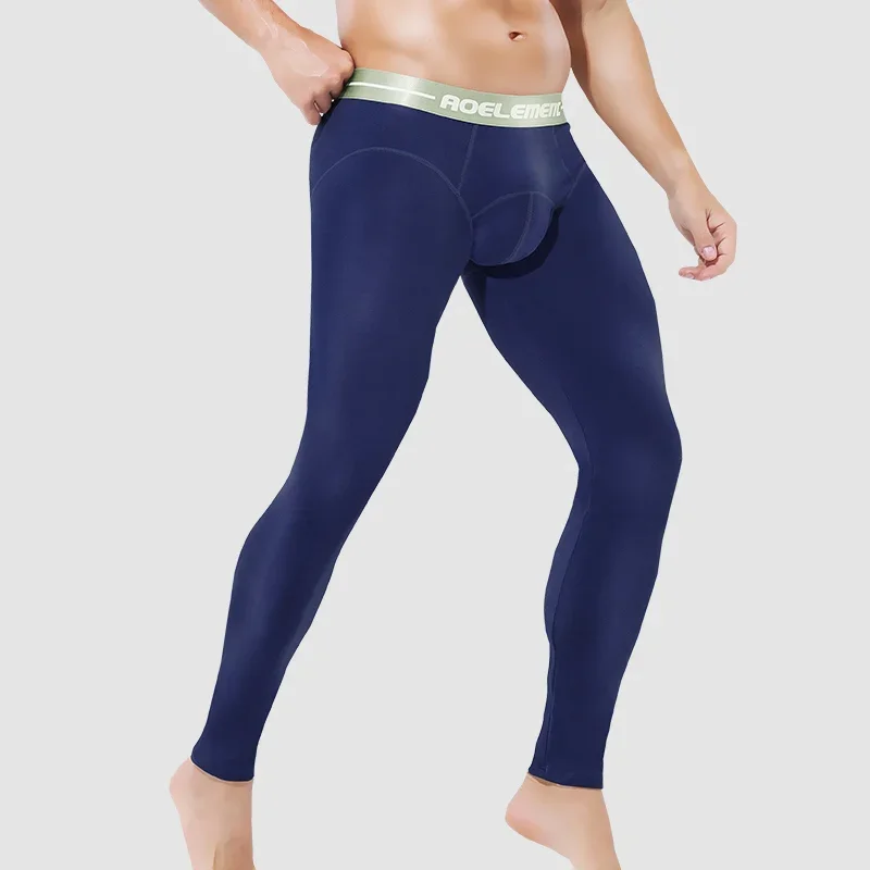 5PCS Men's winter thermal long underwear. Single piece, thickened and fleece-lined. Warm thermal pants form-fitting thread pant