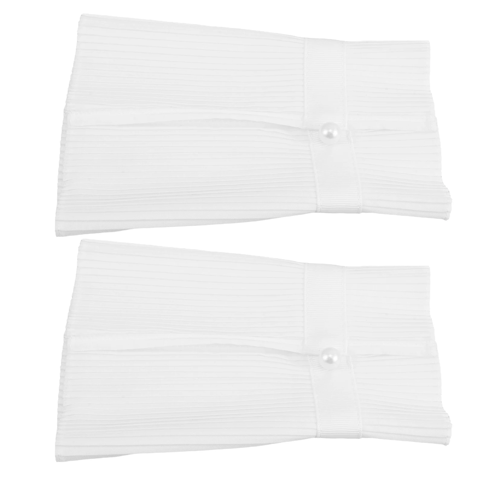 

Pearl Button Fake Cuff Shirt Sleeve for Women Sweater Detachable Cuffs Layered False Sleeves Lace Girls