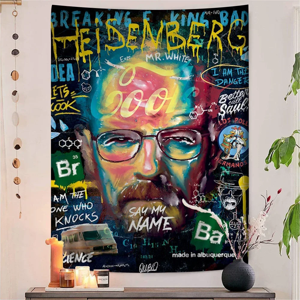 Breaking Bad Classic Crime TV Hippie Wall Hanging Tapestries Bohemian Wall Tapestries Mandala INS Home Decor