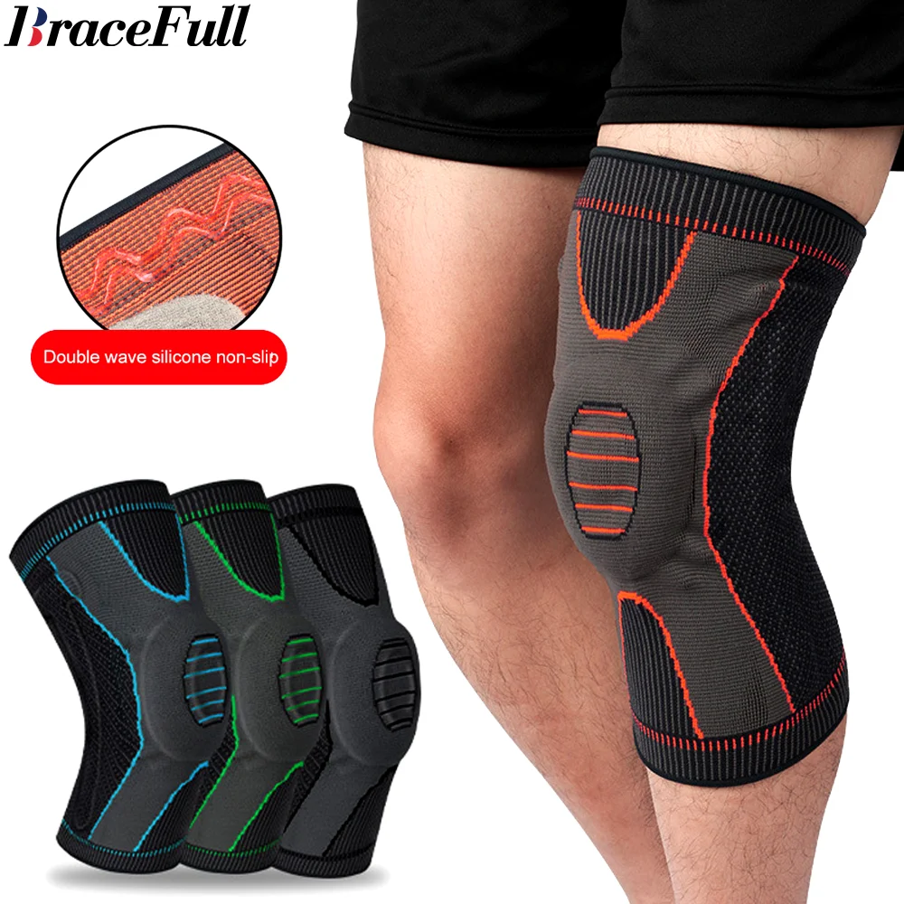 Knee Brace Compression Sleeve Support with Patella Gel Pads & Side Stabilizers Pads Running Meniscus Tear ACL Arthritis Relief