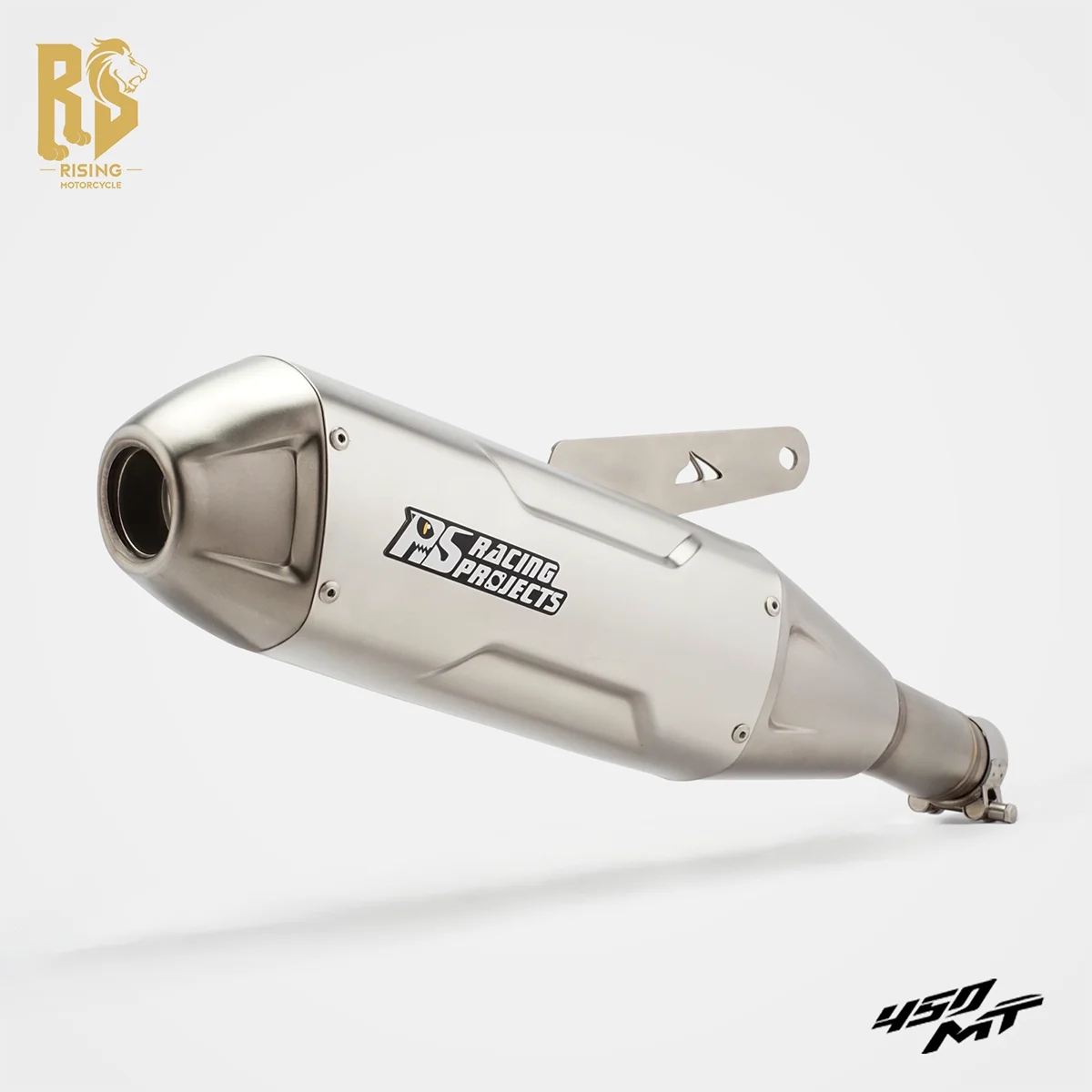 RS For CFMOTO IBEX450 450MT 2026 Motorcycle Exhaust Escape System Mid Pipe Muffler With Removable DB Killer Connect Original