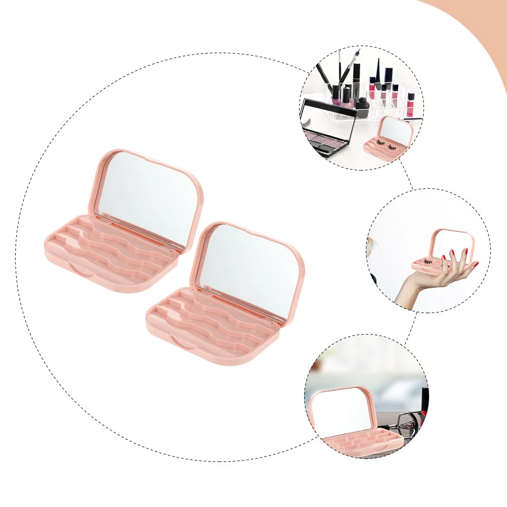 Fake Eyelash Storage Box Curler Boxes Container White Magnetic Field Weakening False Eyelashes