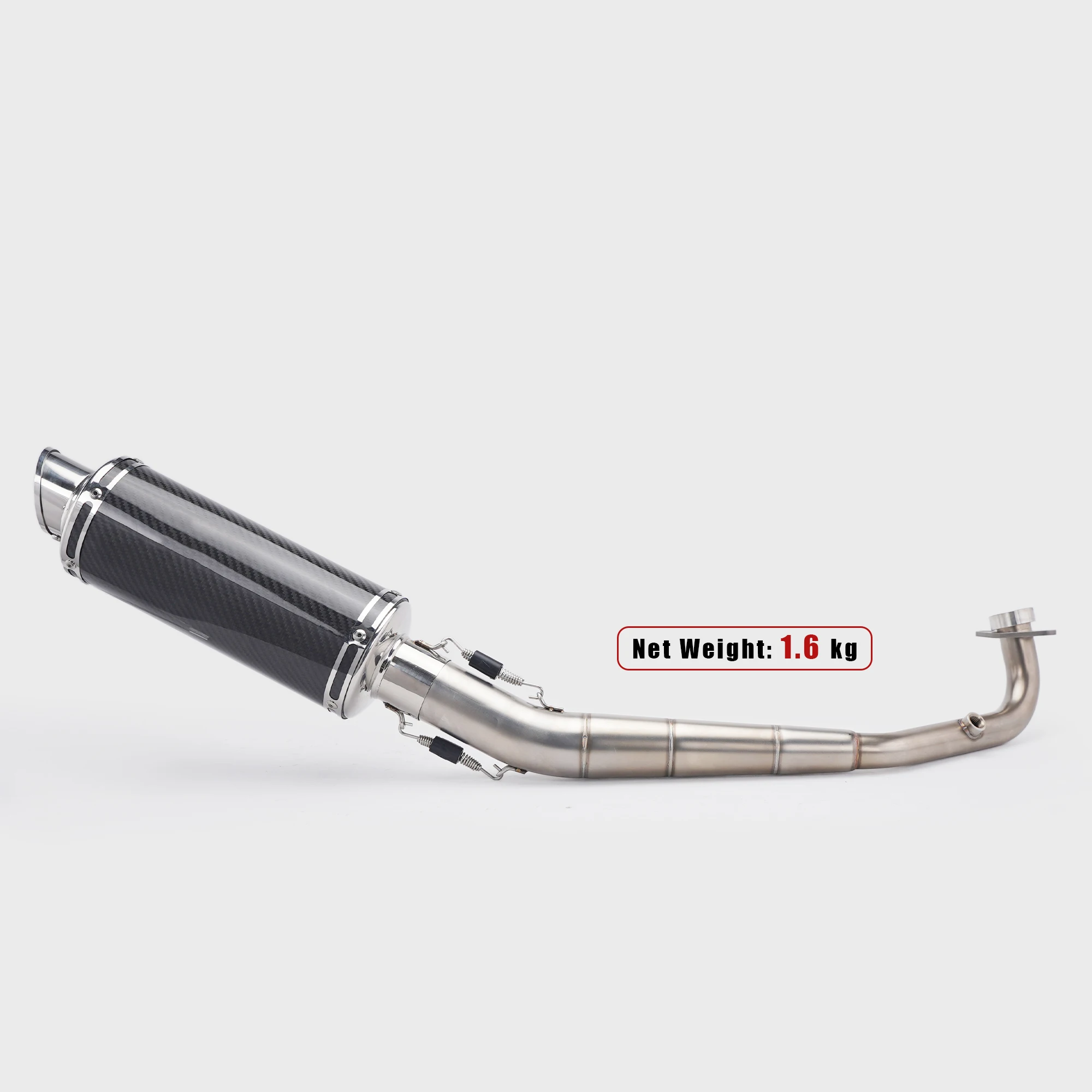 Carbon Fiber Full Exhaust For SYM DRG 2019-2026 Side Exit Undertail Slip-On Fit Scooter Motorcycle Tuning Upgrade Parts
