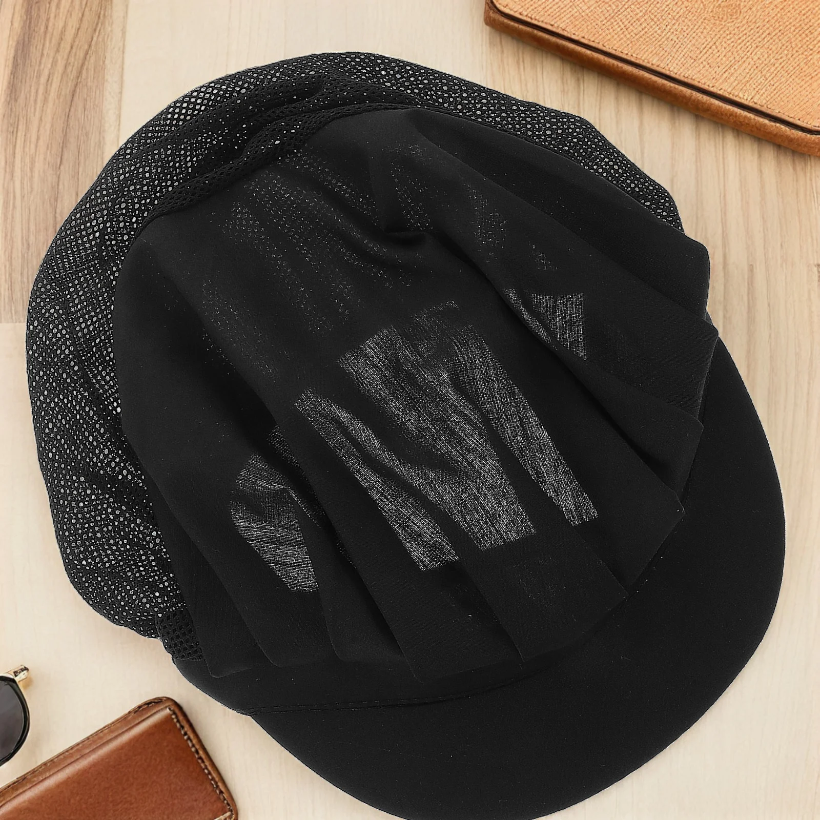 

4Pcs Adjustable Chef Hat Breathable Mesh Fabric Kitchen Cooking Cap Food Service Hair Nets for Bakers Chefs Men Women