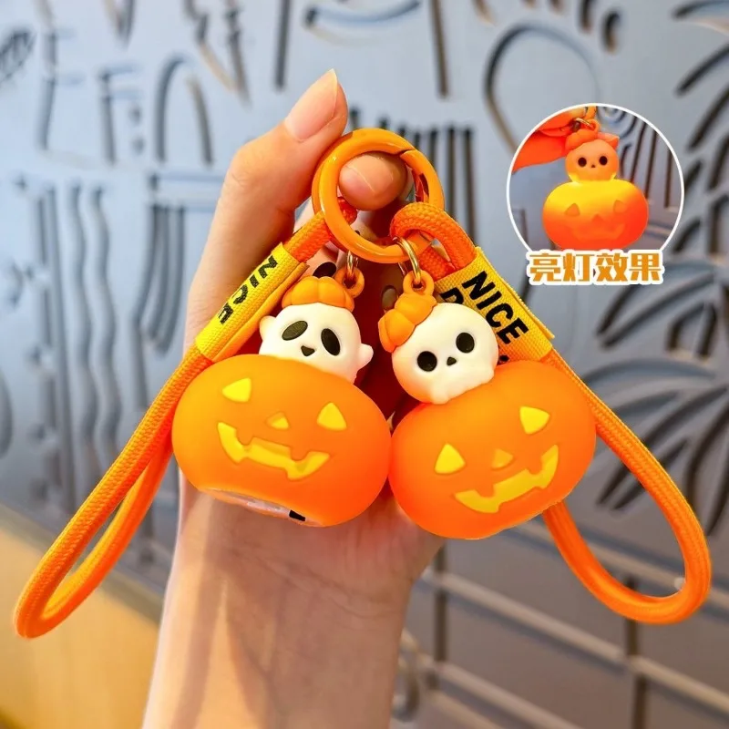 

HQ Хэллоуин тыква фонарь брелки милые светящиеся призраки брелоки сумка кулон подвески ювелирные украшения аксессуары подарки