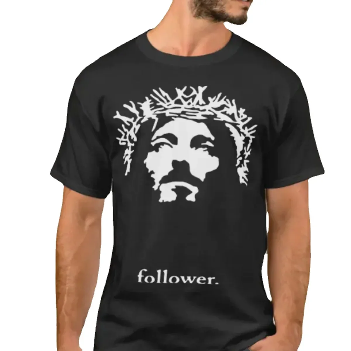

Jesus Christ Face Christian Relig T-Shirt. Summer Cotton Short Sleeve O-Neck Mens T Shirt New S-3XL