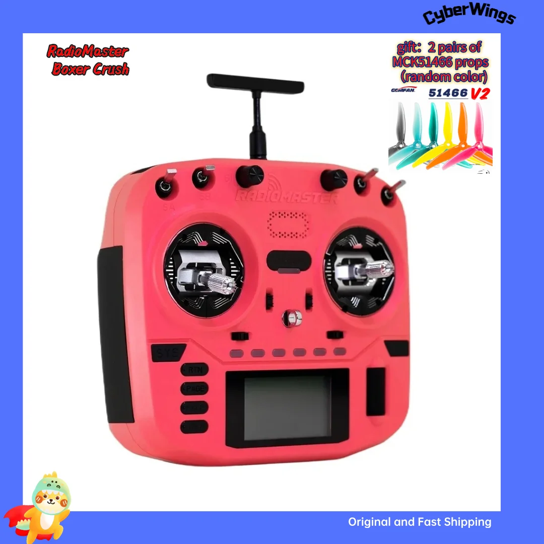 In Stock Radiomaster Boxer Crush 2.4GHz ELRS16-Channel Radio Transmitter with AG01 Hall Gimbal FPV Parts view 4