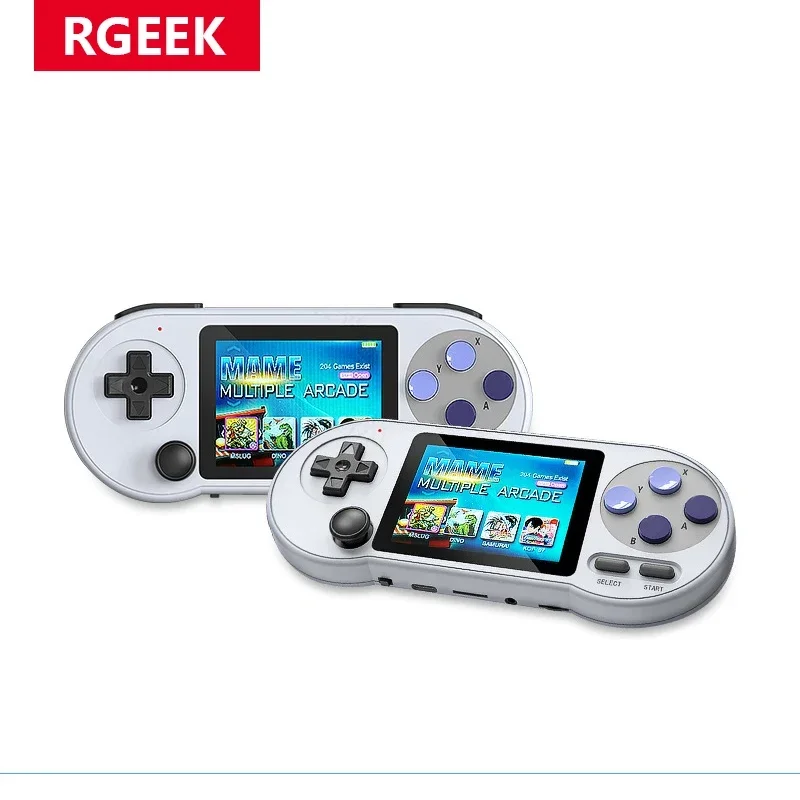 RGEEK 3 Inch IPS Handheld Game Console Player Mini Portable Game Console Built-in 6000 Retro Games Support AV Output