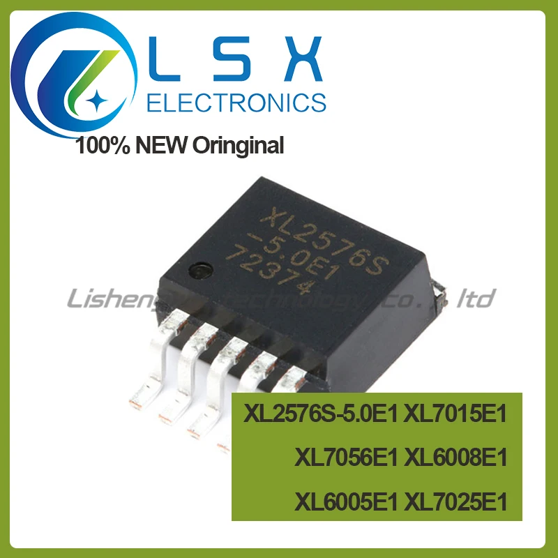 5Pcs XL2576S-5.0E1 XL7056E1 XL6008E1 XL6005E1 XL7025E1 XL7015E1 TO-263-5 DC-DC power chips