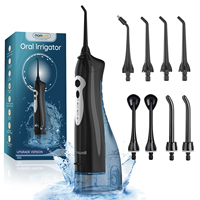 Water Flosser Teeth Pick: 8 Jet Tips Oral Irrigator 300ML, 3 Modes Portable Dental Flossers, IPX7 Waterproof for Home Travel