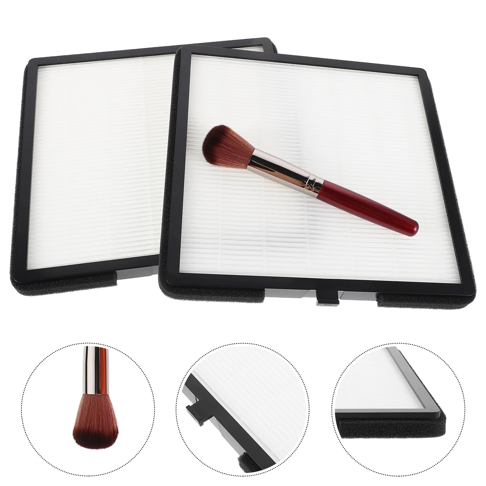 

2pcs With Brush High Efficiency Reusable Manicure Suction Tool For Salon Home Compact Lightweight Replaceable Filter Nail Art