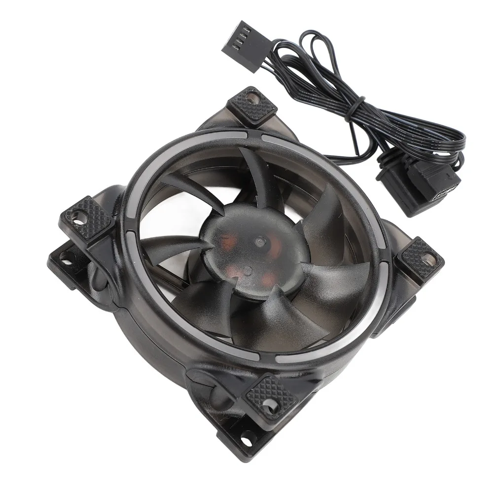 LED Lighting 800-2500RPM 80mm PWM ARGB Case Fan 7 Blades 5V PWM PC Case Fan ARGB Case Fan Radiator