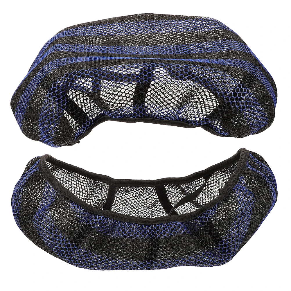 

2Pcs Waterproof Breathable Seat Cushion Dirt Bike Pad Mesh Cover Electric Motorcycle Saddle Protector Honeycomb Design Long Ride
