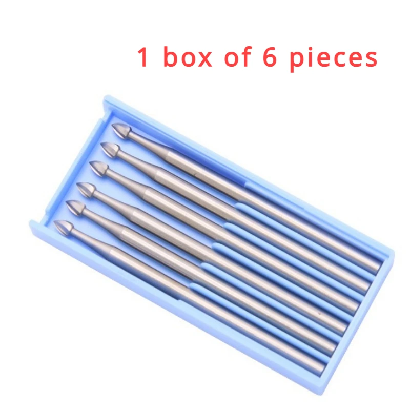 6Pcs/Box Burs for Gem Setting,Dental Drill Bur for Jewelry Polishing Engraving Tools Set Goldsmith Tool