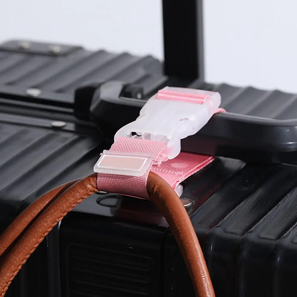 Suitcase Buckle Adjustable Luggage Strap Adjustable Travel Bag Strap with Secure Nylon Buckle Portable Luggage Hanging Band