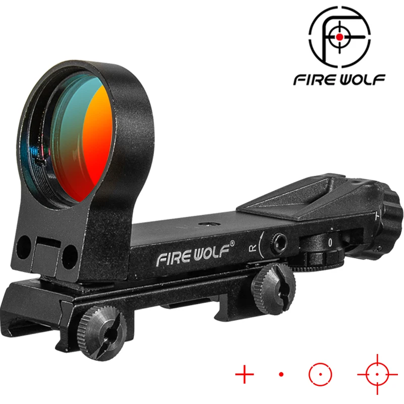 Tactical 1X30 Hot 20mm Rail Riflescope Hunting Optics Holographic Red Dot Sight Reflex 4 Reticle Tactical Scope Collimator Sight
