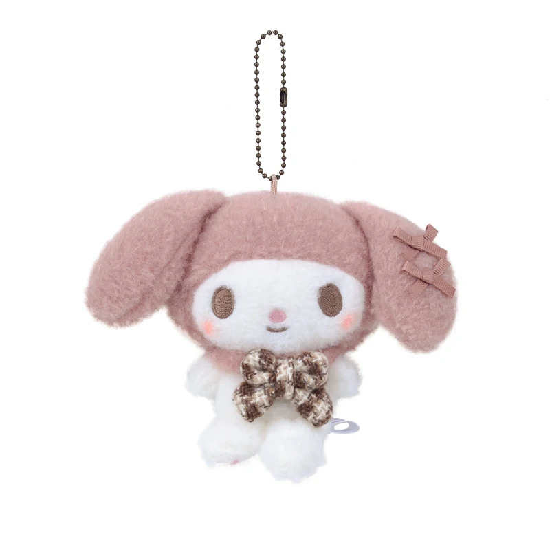 12cm Sanrio Plush Stuffed Toys Cartoon Anime Figure Kuromi My Melody Cinnamoroll Cute Dolls Keychain Pendant Baby Birthday Gifts