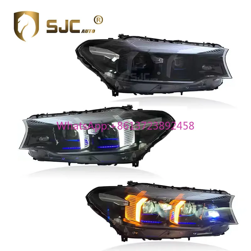 

New Upgraded Headlights for BMW 5 Series G30 2018-2020 Laser Headlights Assembly M5 G38 Fangs Daytime Running Lights